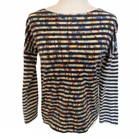 🔴 3/$18 J Crew Michael de Feo Art To Wear Long Sleeve Tee - Picture 3 of 6